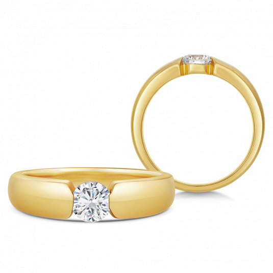 SOFIA DIAMONDS zlatý zásnubný prsteň s diamantom 0,50 ct BDRB00137YG