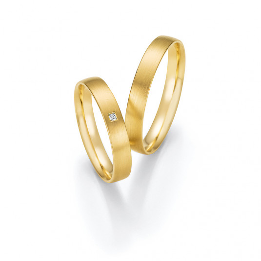 HONEYMOON zlaté snubní prsteny 66/61090-035YG+66/61100-035YG