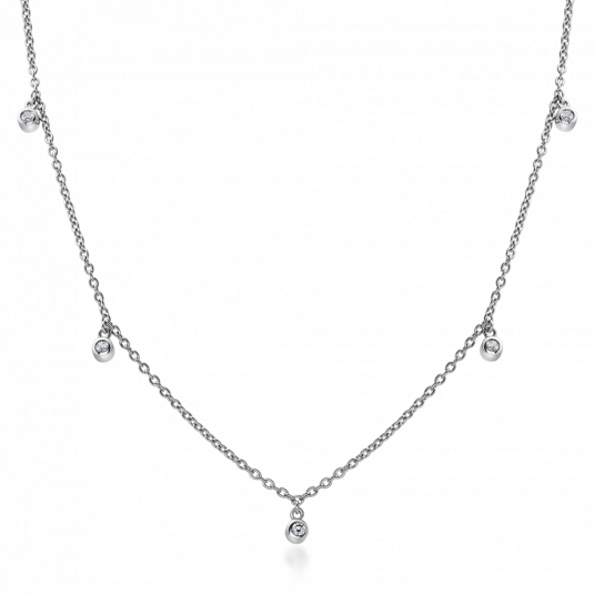 SOFIA stříbrný náhrdelník se zirkony AEAN1315Z/R