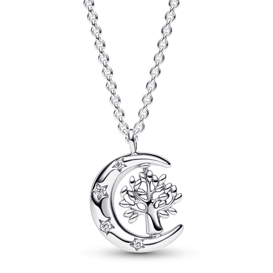 PANDORA náhrdelník Mesiac a strom života 392992C01-50