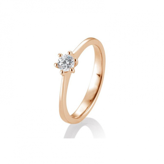 SOFIA DIAMONDS prsten z růžového zlata s diamantem 0,30 ct BE41/84831-R