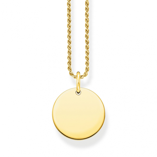 THOMAS SABO náhrdelník Disc gold KE2133-413-39