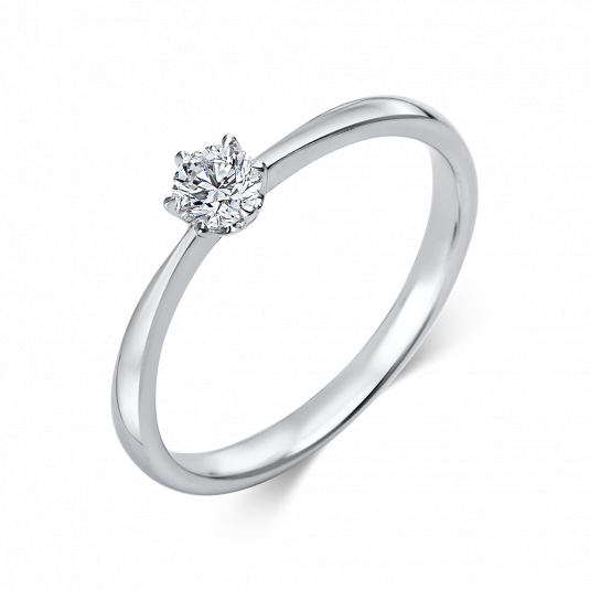 SOFIA DIAMONDS zlatý zásnubní prsten s diamantem 0,15 ct DIA1C478W4