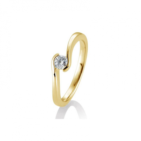 SOFIA DIAMONDS prsten ze žlutého zlata s diamantem 0,25 ct BE41/85943-Y