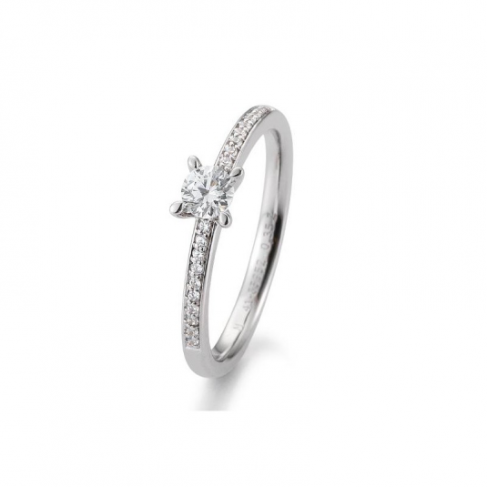 SOFIA DIAMONDS prsteň z bieleho zlata s diamantom 0,35 ct BE41/85952-W