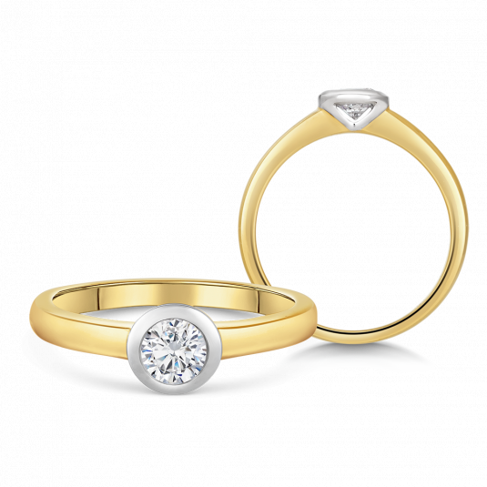 SOFIA DIAMONDS zlatý zásnubný prsteň s diamantom 0,40 ct BDRB00158YG