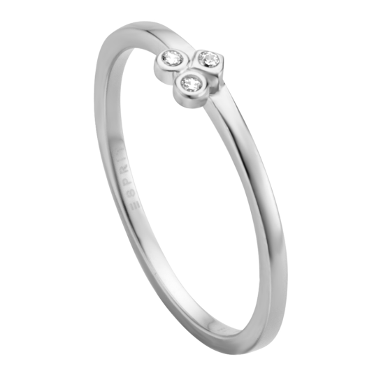 ESPRIT strieborný prsteň so zirkónmi ESRG005313xx