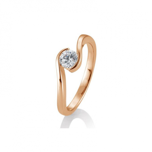 SOFIA DIAMONDS prsten z růžového zlata s diamantem 0,50 ct BE41/85946-R