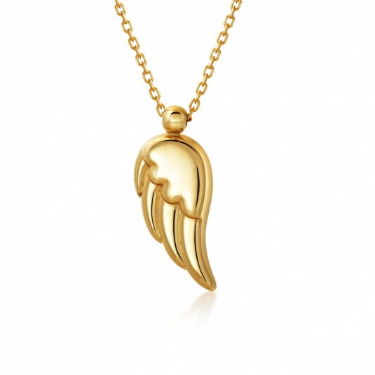 SOFIA zlatý náhrdelník andělské křídlo AG10029-BO-CA-14KYG