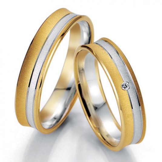 Breuning zlaté snubní prsteny BR48/07049BI+BR48/07050BI