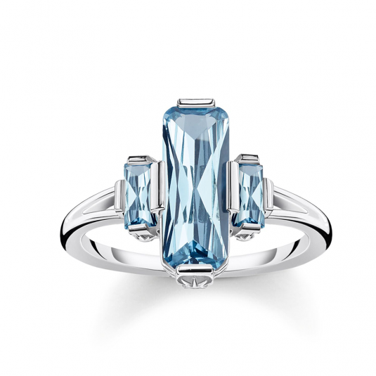 THOMAS SABO prsteň Blue stone TR2267-009-1