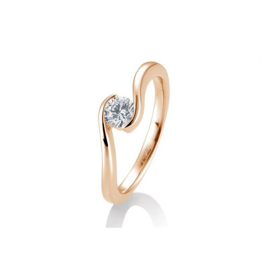 SOFIA DIAMONDS prsteň z ružového zlata s diamantom 0,40 ct BE41/85945-R