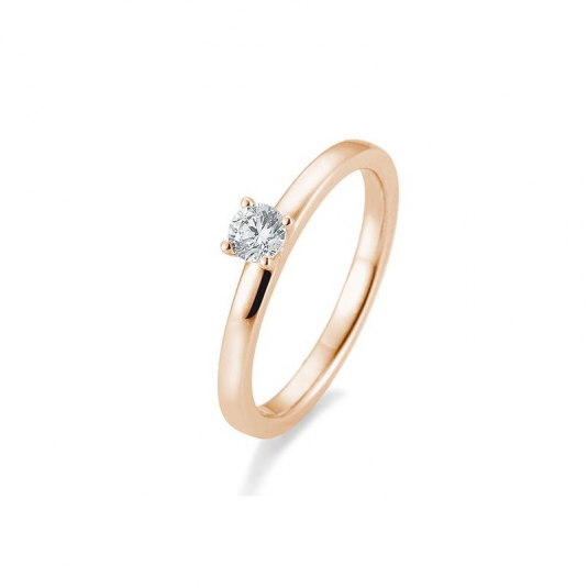 SOFIA DIAMONDS prsteň z ružového zlata s diamantom 0,25 ct BE41/05993-R
