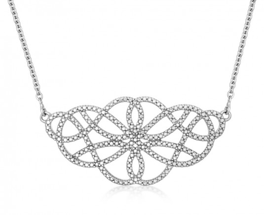 SOFIA strieborný náhrdelník s ornamentom AUSFCL5ZZ0P-00