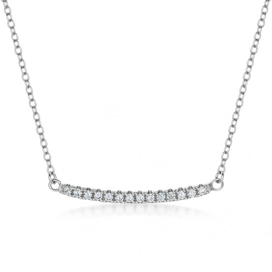 SOFIA strieborný náhrdelník so zirkónmi IS028CT167