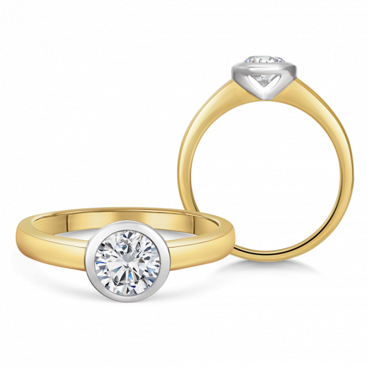 SOFIA DIAMONDS zlatý zásnubný prsteň s diamantom 0,70 ct BDRB00160YG