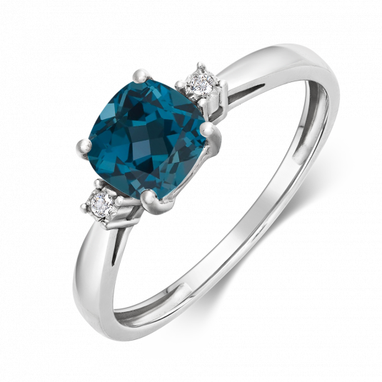 SOFIA zlatý prsteň london blue topás GEMBG29500-15