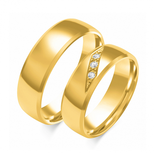 SOFIA zlatý dámský snubní prsten ZSO-355WYG