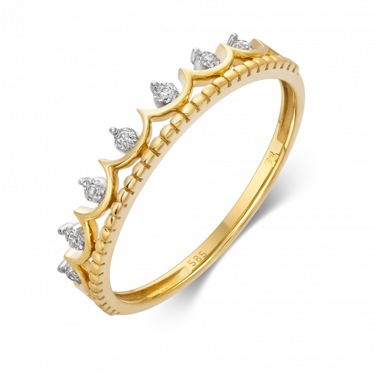 SOFIA DIAMONDS zlatý prsteň s diamantmi 0,032 ct GEMBG29449-11