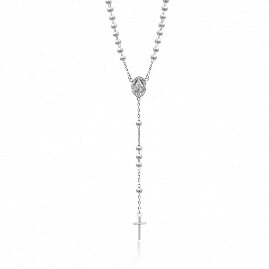 SOFIA strieborný ružencový náhrdelník CONOC81634