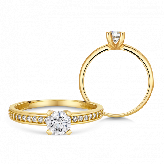 SOFIA zlatý zásnubný prsteň ZODLRZ670910XL1