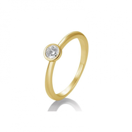 SOFIA DIAMONDS prsteň zo žltého zlata s diamantom 0,20 ct BE41/85129-9-Y