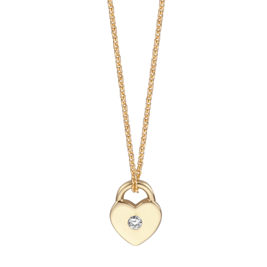 ESPRIT strieborný náhrdelník so srdiečkovým zámkom ESNL01171242