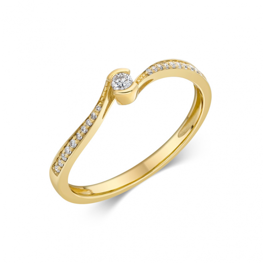 SOFIA DIAMONDS zlatý zásnubný prsteň CK50004481250
