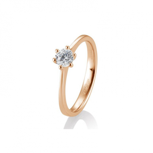 SOFIA DIAMONDS prsteň z ružového zlata s diamantom 0,40 ct BE41/84832-R