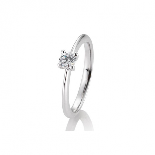 SOFIA DIAMONDS prsteň z bieleho zlata s diamantom 0,30 ct BE41/05637-W