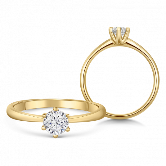 SOFIA DIAMONDS zlatý zásnubný prsteň s diamantom 0,40 ct BDRB00149YG