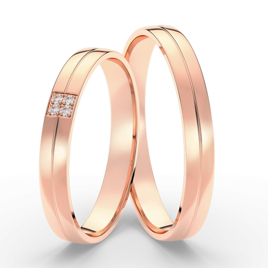 SOFIA zlatý dámský snubní prsten ML65-60/D4-2-3WRG