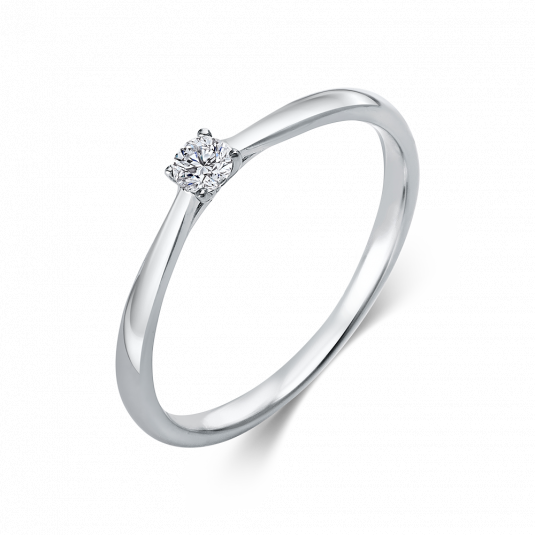 SOFIA DIAMONDS zlatý zásnubní prsten s diamantem 0,10 ct DIA1A287W8