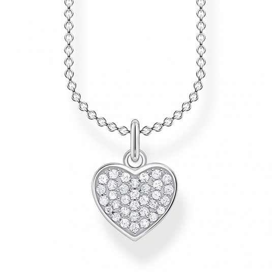 THOMAS SABO náhrdelník Heart pavé silver KE2046-051-14-L45v