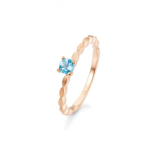 SOFIA DIAMONDS prsteň z ružového zlata s topásom BE42/03331-R