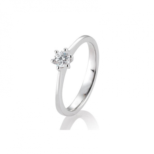 SOFIA DIAMONDS prsteň z bieleho zlata s diamantom 0,30 ct BE41/84831-W
