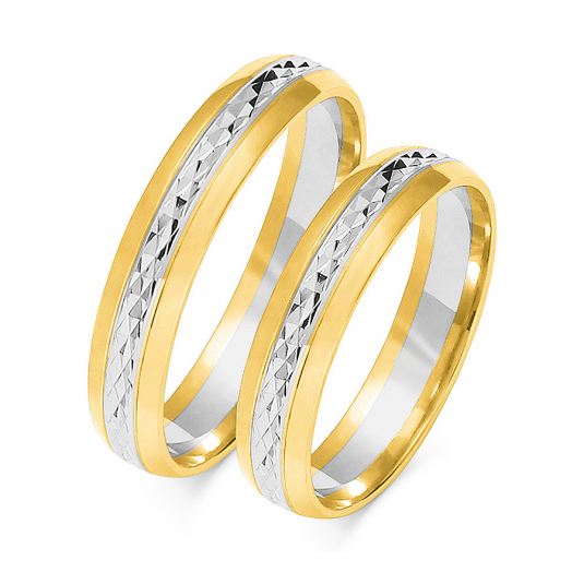 SOFIA zlatý dámský snubní prsten ZSOE-192WYG+WG
