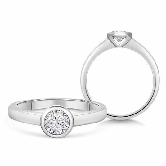 SOFIA DIAMONDS zlatý zásnubný prsteň s diamantom 0,50 ct BDRB00159WG