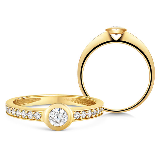 SOFIA zlatý zásnubný prsteň ZODLR235710XL1