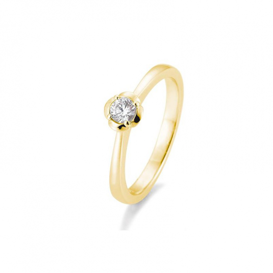 SOFIA DIAMONDS prsten ze žlutého zlata s diamantem 0,20 ct BE41/05953-Y