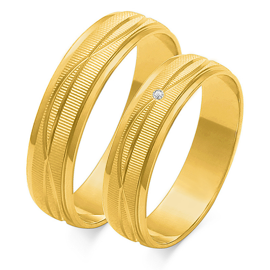 SOFIA zlatý dámský snubní prsten ZSO-116WYG