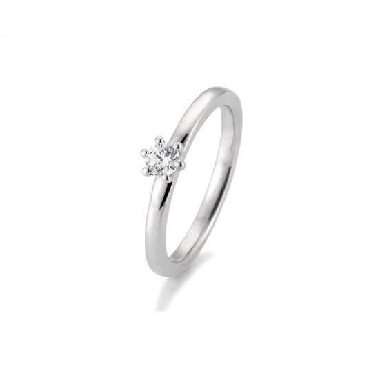 SOFIA DIAMONDS prsten z bílého zlata s diamantem 0,20 ct BE41/05989-W