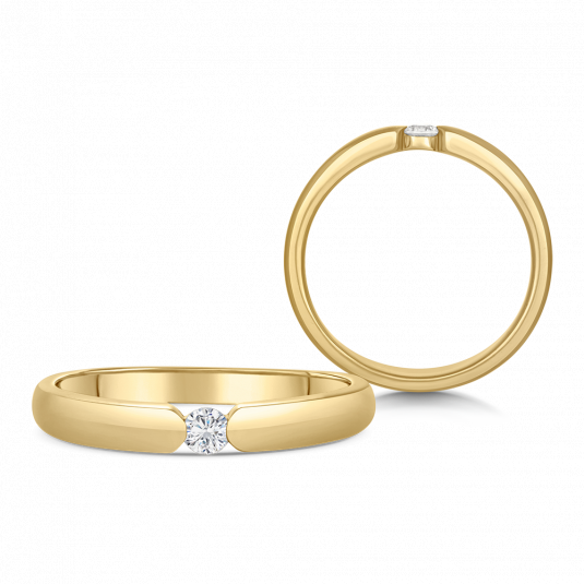 SOFIA DIAMONDS zlatý zásnubný prsteň s diamantom 0,08 ct BDRB00072YG