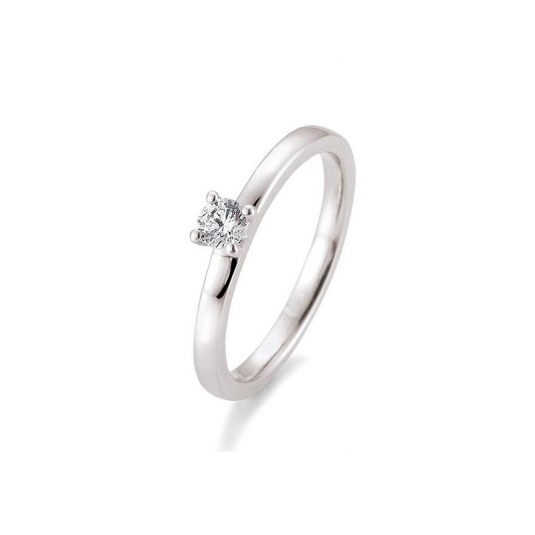 SOFIA DIAMONDS prsteň z bieleho zlata s diamantom 0,20 ct BE41/05992-W