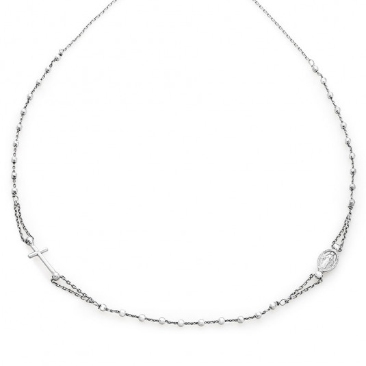SOFIA strieborný ružencový náhrdelník YOD&G01-45