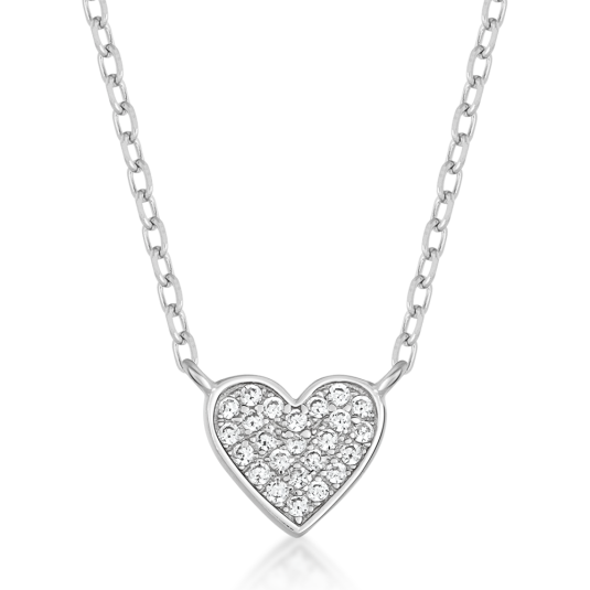 SOFIA stříbrný náhrdelník pavé srdce CONZB110227