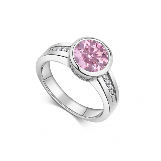 SOFIA strieborný prsteň so zirkónmi CK50701716139G