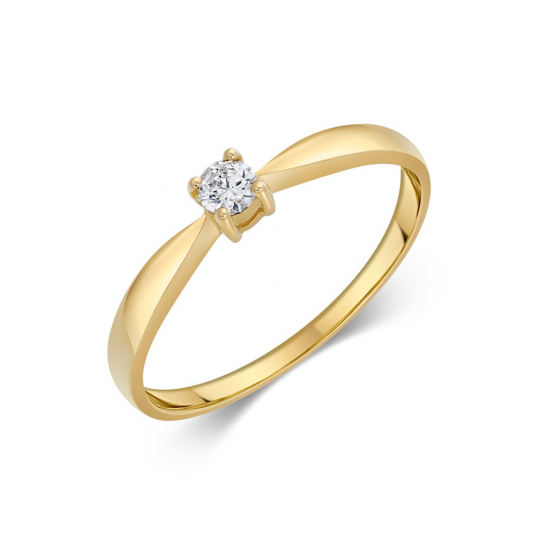 SOFIA DIAMONDS zlatý zásnubný prsteň CK5000523L1250