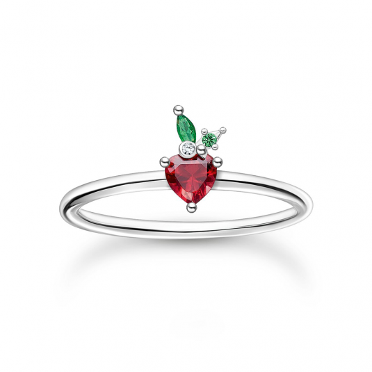 THOMAS SABO prsteň Strawberry silver TR2350-699-7
