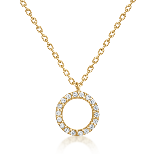 SOFIA zlatý náhrdelník kruh karma AG9186-CADENAYG